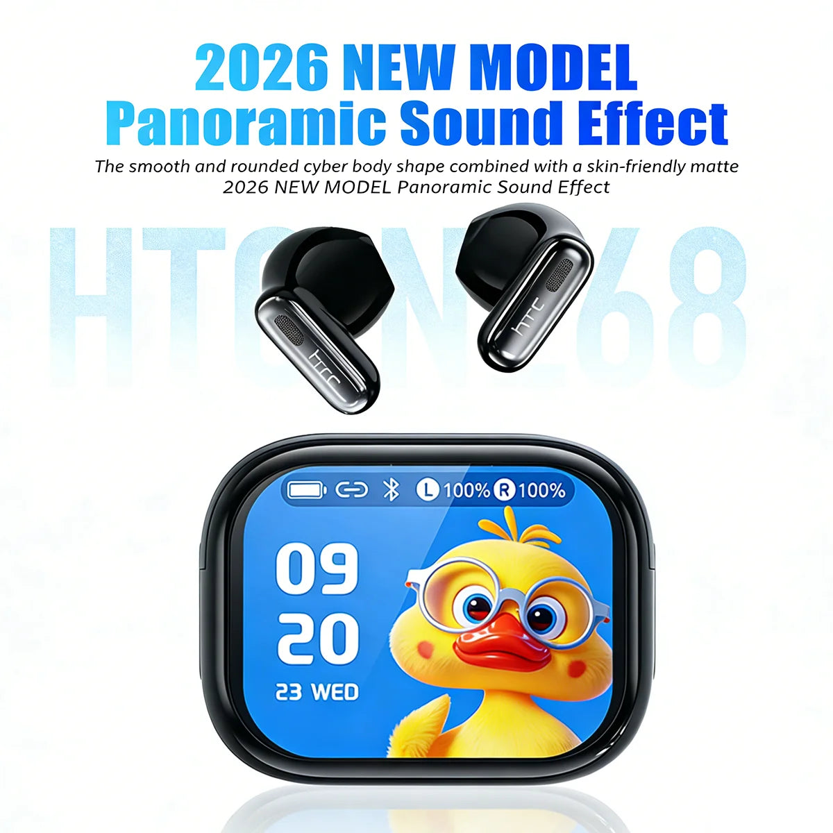 HTC NE68 Auricolari intraurali Bluetooth schermo HD e traduzione AI