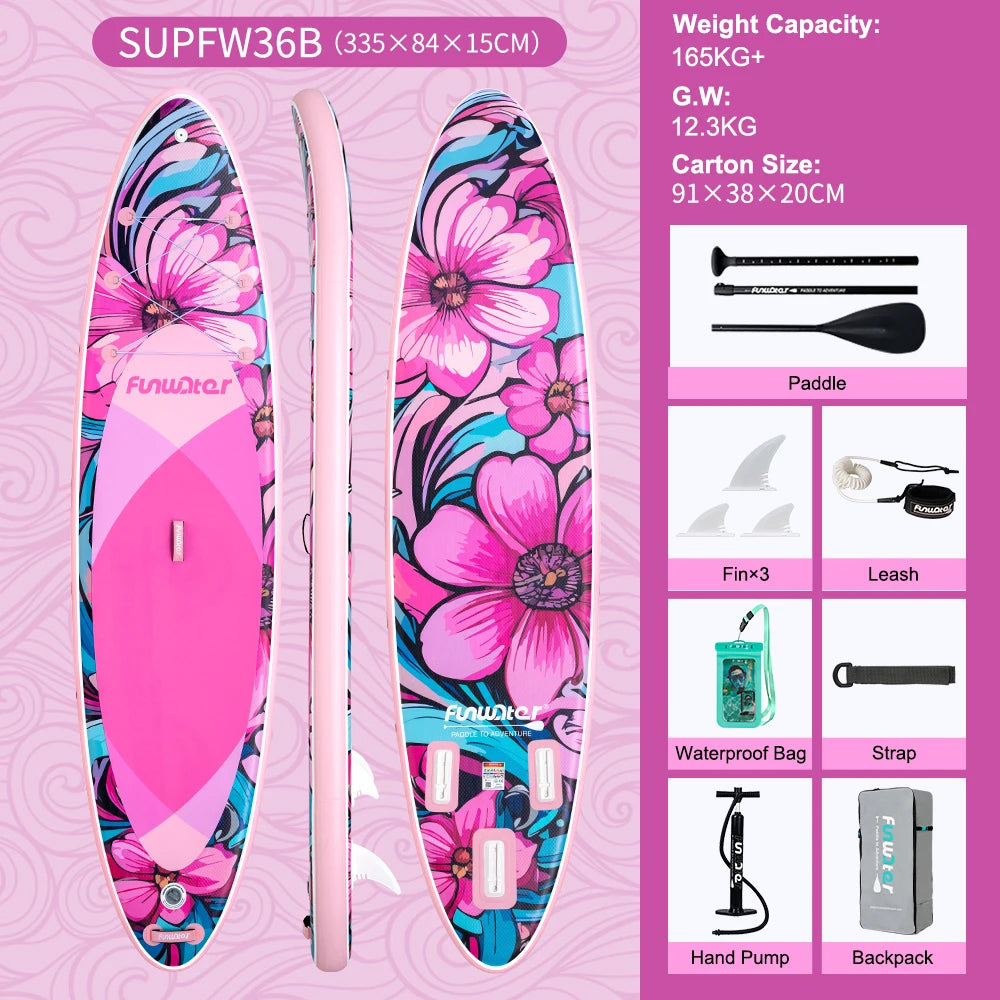 SUP Gonfiabile Feath-R-Lite 11' con Kit Accessori