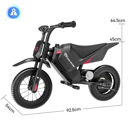 Moto elettrica per bambini 150W con 2 velocità e ruote 12"