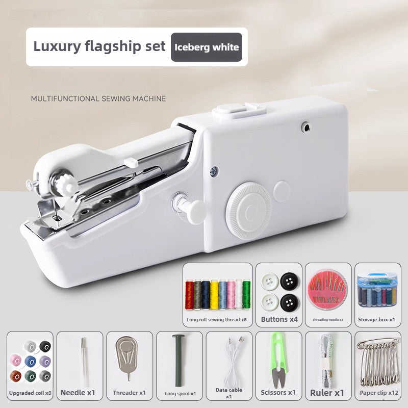 Macchina da cucire portatile multiuso manuale compatta