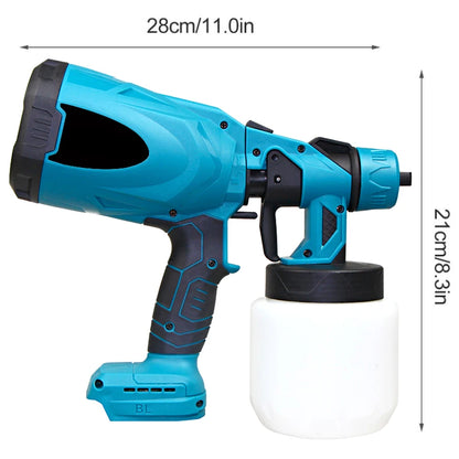 Pistola a Spruzzo Elettrica 800ml cordless 18V portatile