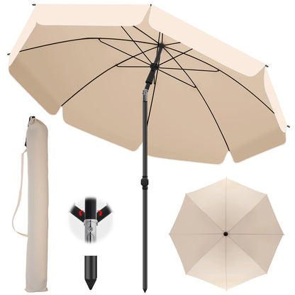 Ombrellone 220 cm con protezione UV e doppio strato