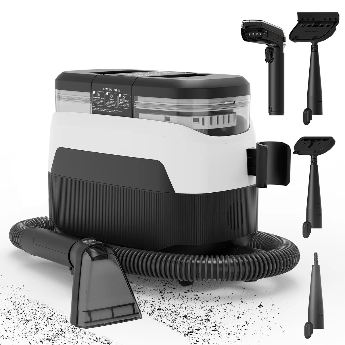 Aspirapavimenti a vapore 1800W con serbatoi doppi