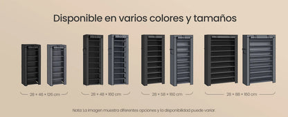 SONGMICS Scarpiera verticale 10 ripiani con copertura