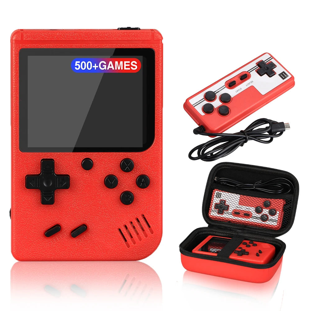 Console portatile 8 bit con 500 giochi integrati retro