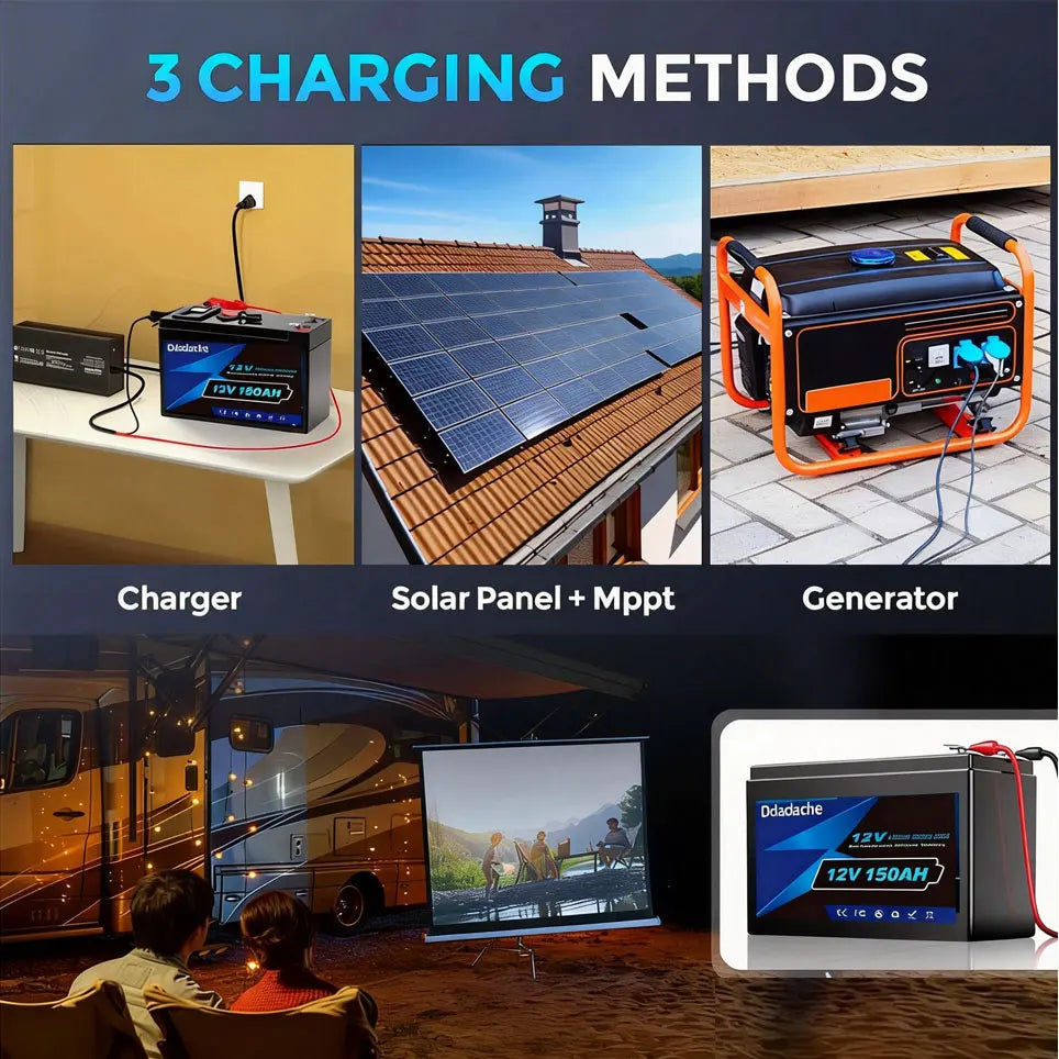 Batteria al Litio LiFePO4 12V 150Ah – Energia affidabile e lunga autonomia per ogni utilizzo outdoor e off-grid