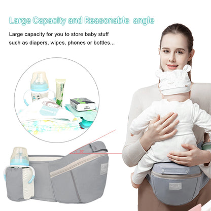 Marsupio ergonomico con sgabello da vita multiuso