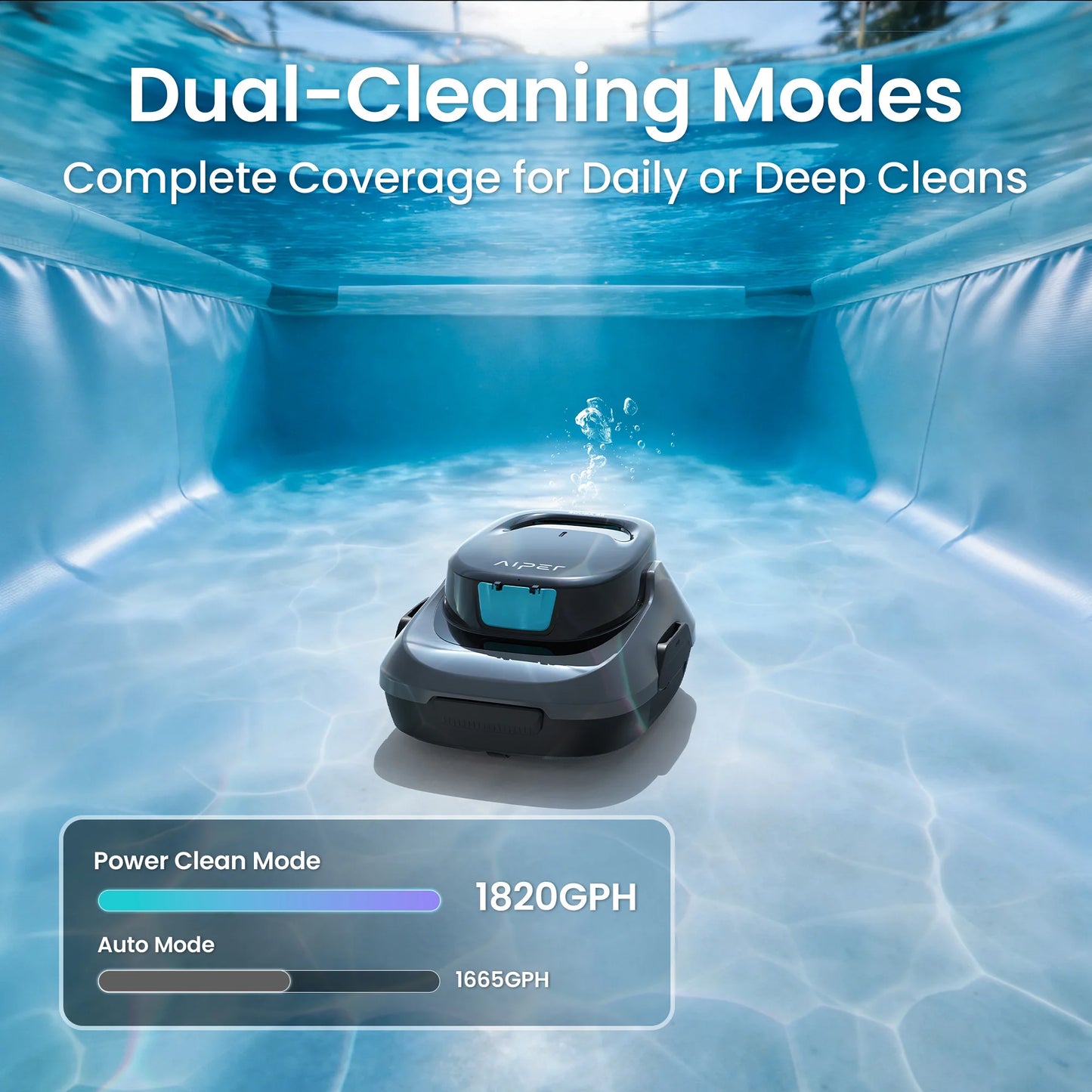 Robot piscina IPER ricondizionato cordless — 90 min e parcheggio auto