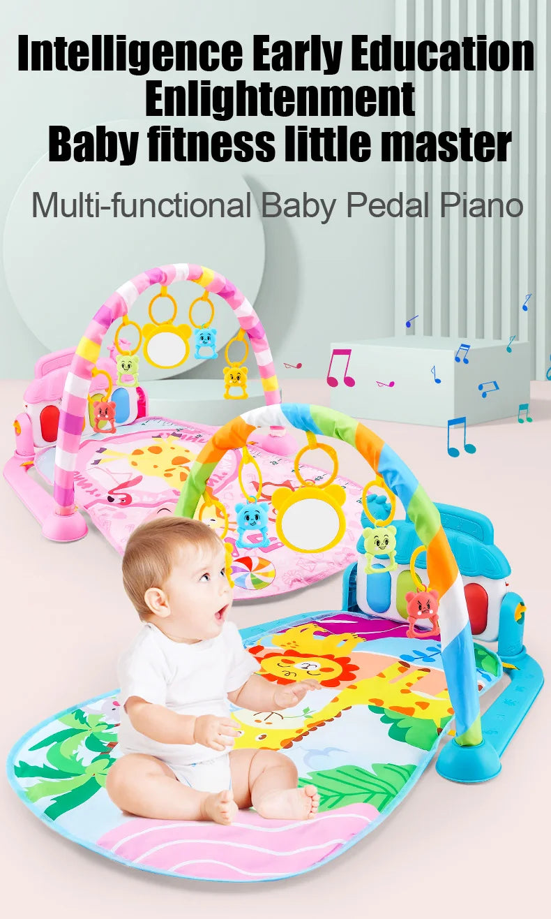 Tappeto gioco musicale per neonati con pianoforte staccabile