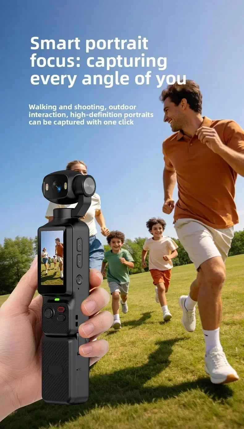 Action Camera 4K con gimbal e obiettivo 180°