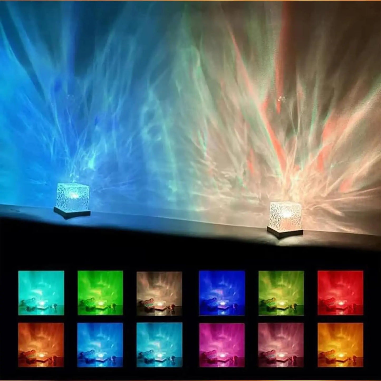 Lampada Effetto Onde d'Acqua LED 16 colori – Atmosfera Magica in Ogni Stanza