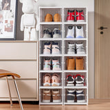 Scatola porta-scarpe trasparente pieghevole 6 livelli