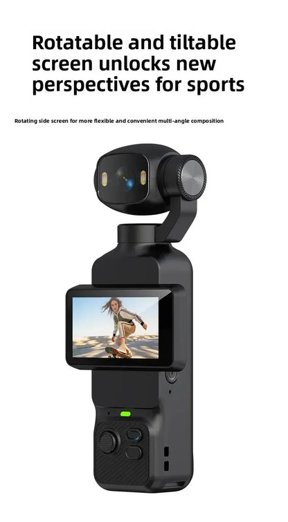 Action Camera 4K con gimbal e obiettivo 180°