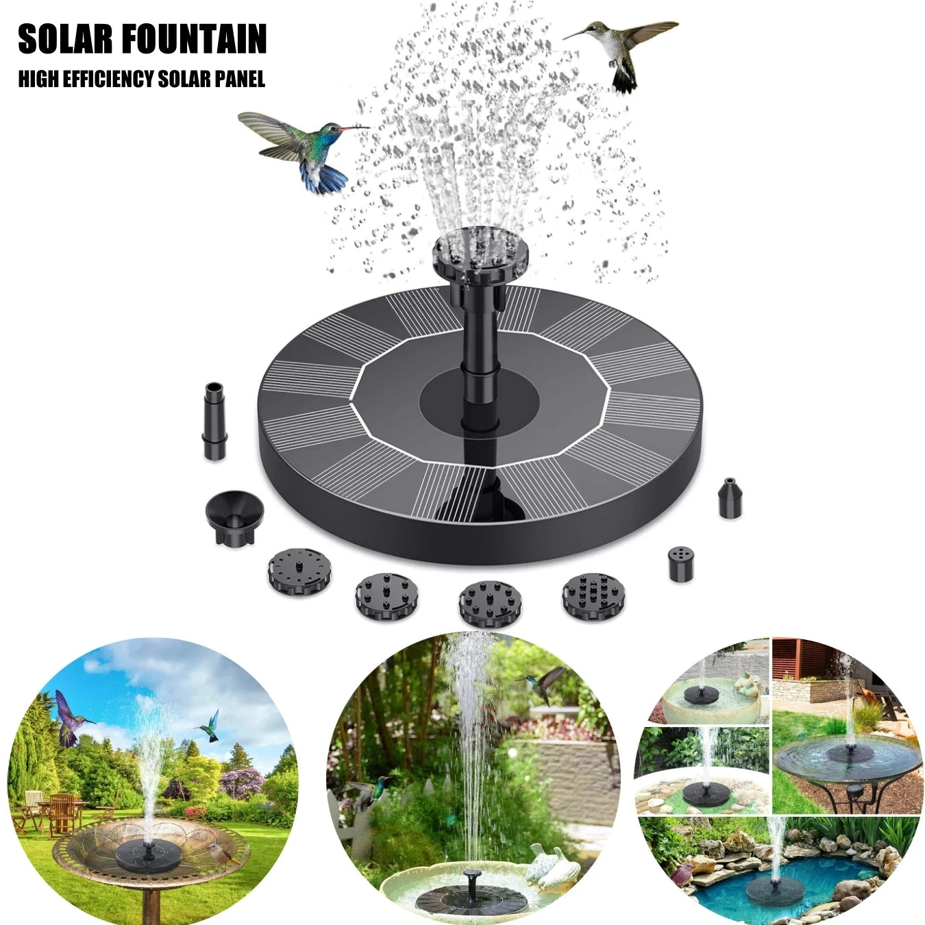 Fontana Solare per Giardino e Laghetto – Trasforma ogni spazio esterno in un angolo rilassante e pieno di vita