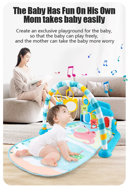 Tappeto gioco musicale per neonati con pianoforte staccabile