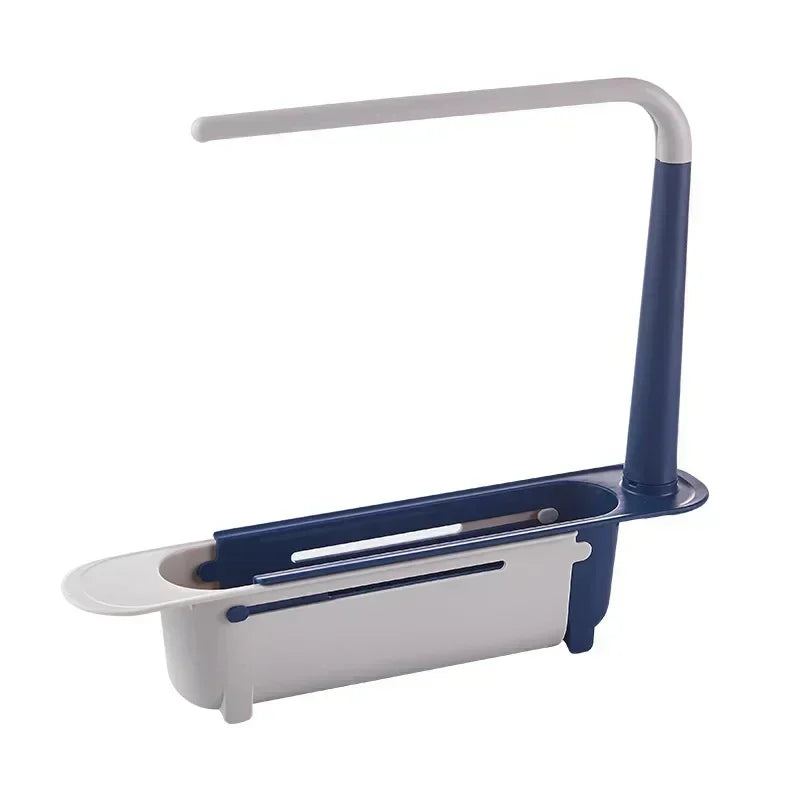 Scolapiatti per lavabo telescopico - porta spugna