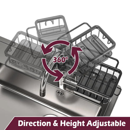 Organizer rubinetto cucina regolabile per tubi 0.7-1.1inch