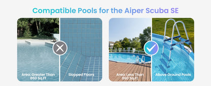 Robot piscina IPER ricondizionato cordless — 90 min e parcheggio auto