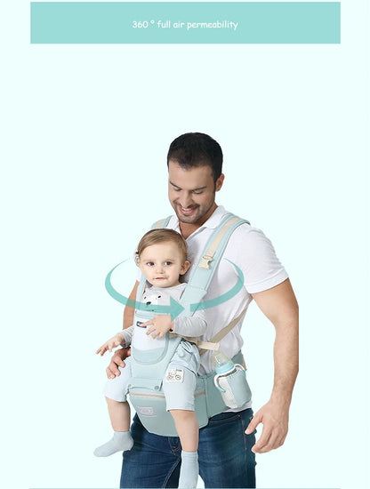 Marsupio ergonomico con sgabello da vita multiuso
