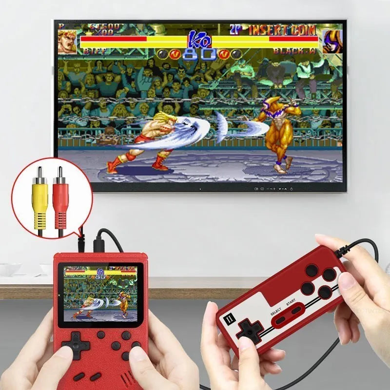 Console portatile 8 bit con 500 giochi integrati retro
