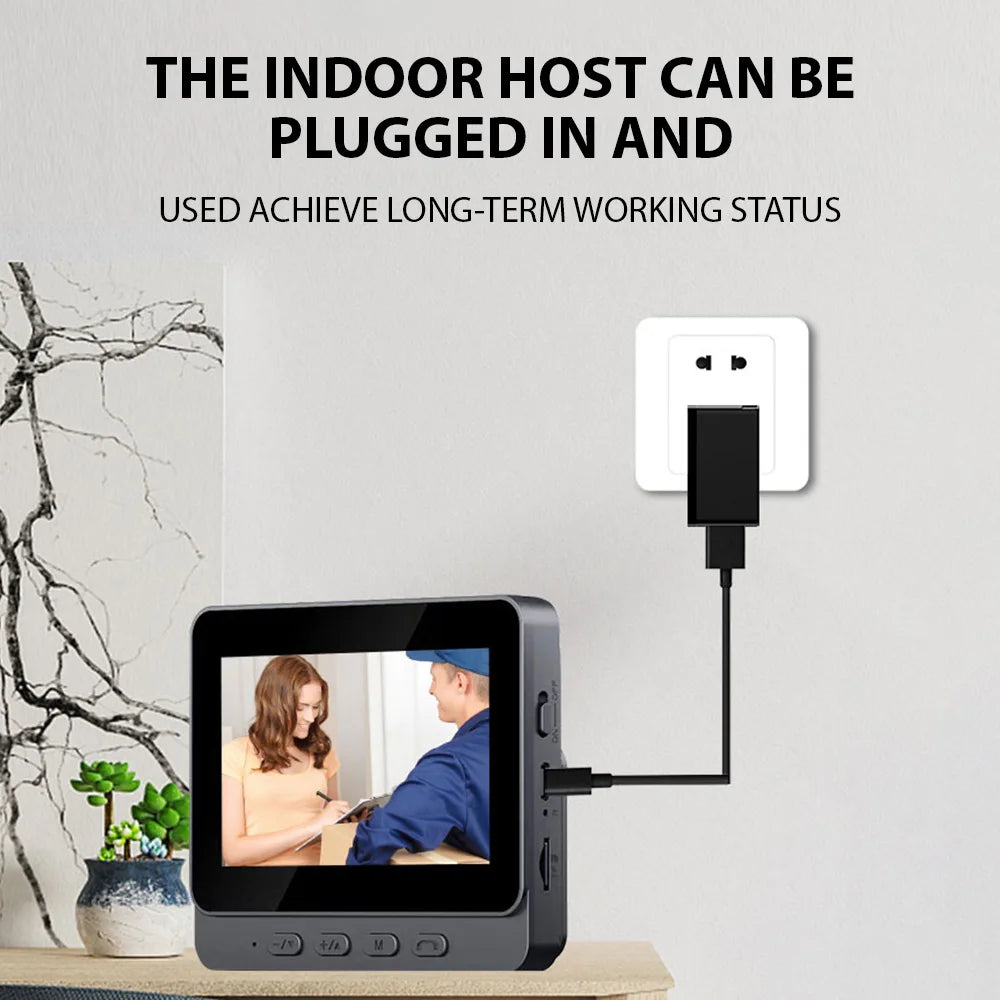 Campanello video 4,3'' IPS con interfono 2.4G wireless