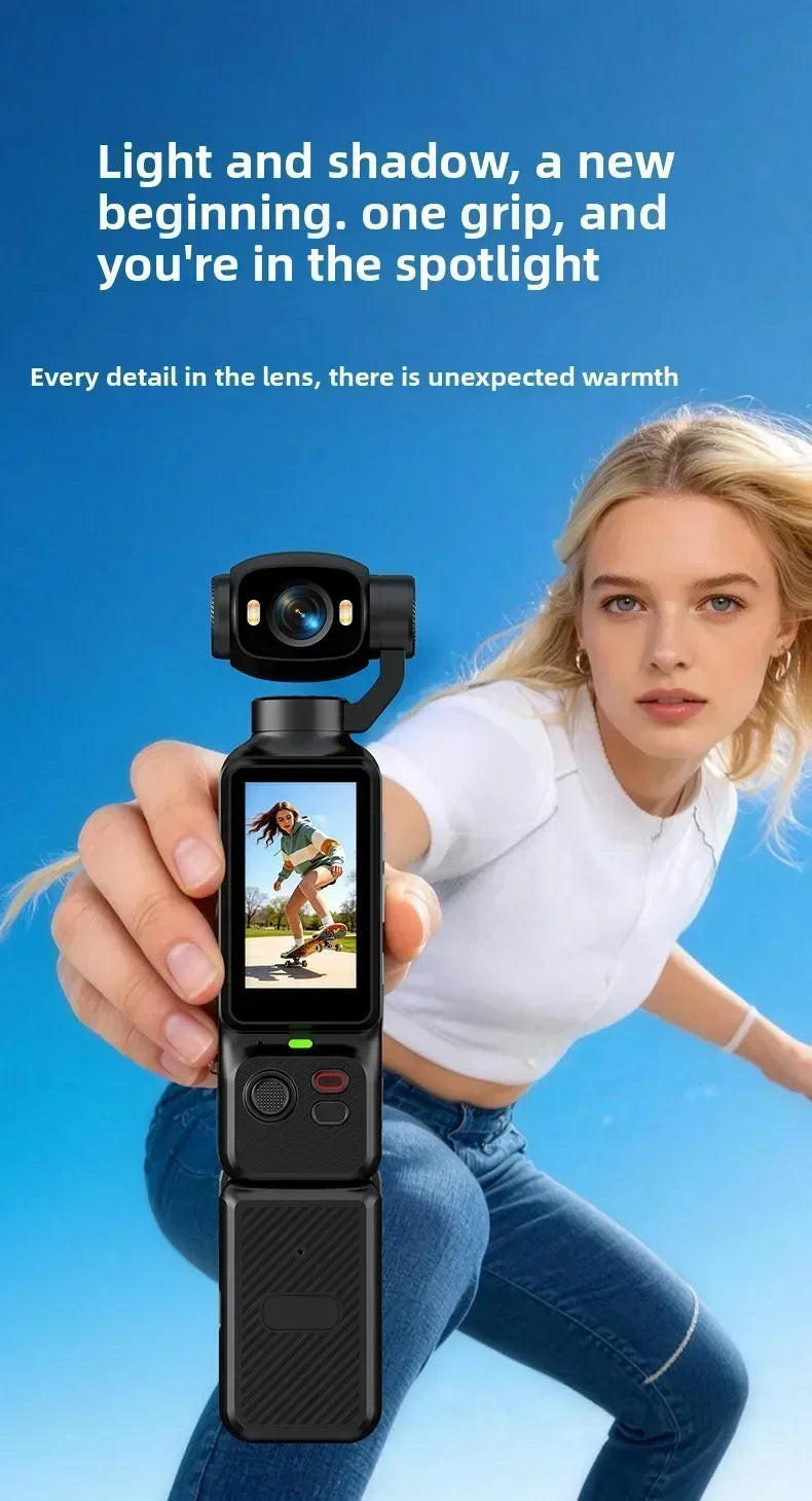 Action Camera 4K con gimbal e obiettivo 180°