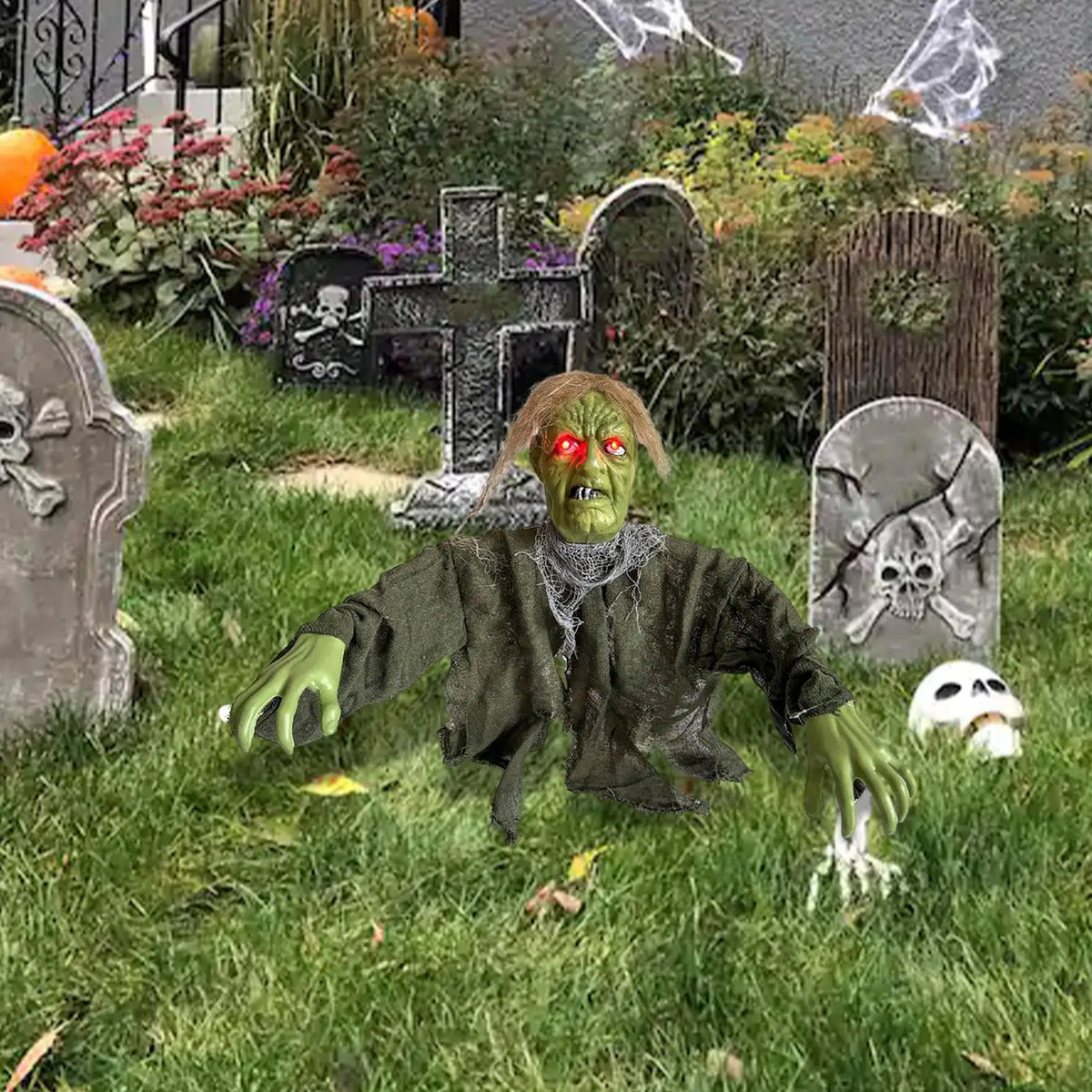 Decorazione Halloween da Giardino con Fantasma Luminoso
