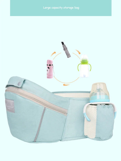 Marsupio ergonomico con sgabello da vita multiuso