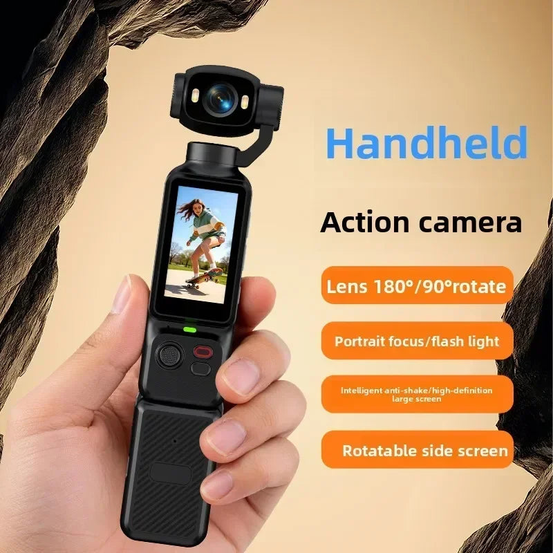 Action Camera 4K con gimbal e obiettivo 180°