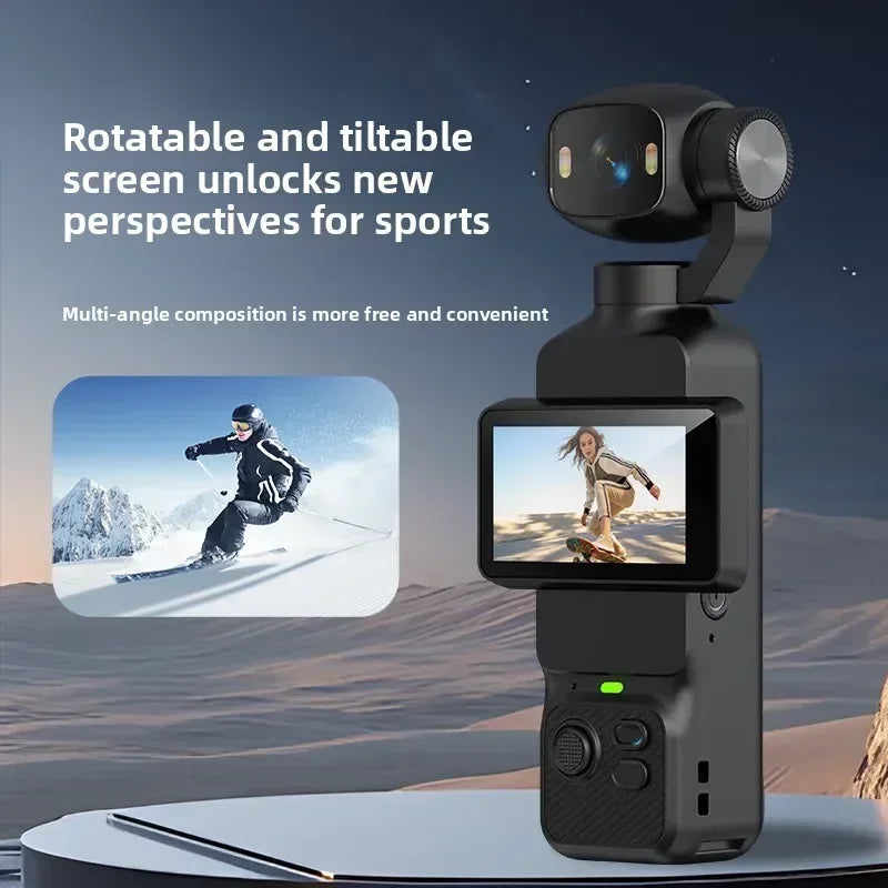 Action Camera 4K con gimbal e obiettivo 180°