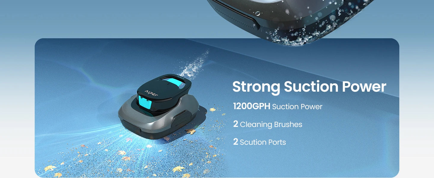 Robot piscina IPER ricondizionato cordless — 90 min e parcheggio auto