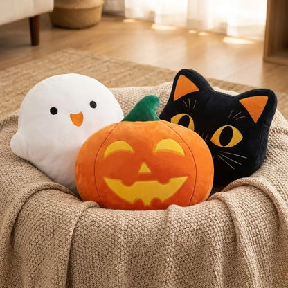 Cuscino Halloween Gatto Nero morbido in PP