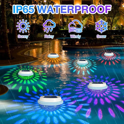 Luce Solare Galleggiante RGB per Piscina – Crea ogni sera un’atmosfera magica e colorata direttamente sull’acqua