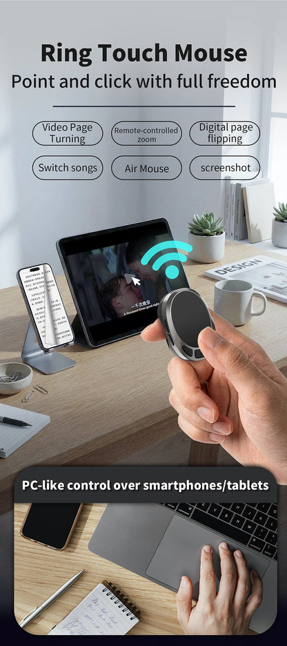 Telecomando Bluetooth con anello scroll compatto e portatile TPKI