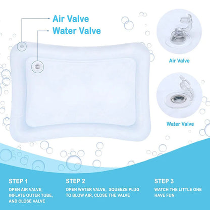 Tappetino acqua gonfiabile in PVC con pesci galleggianti
