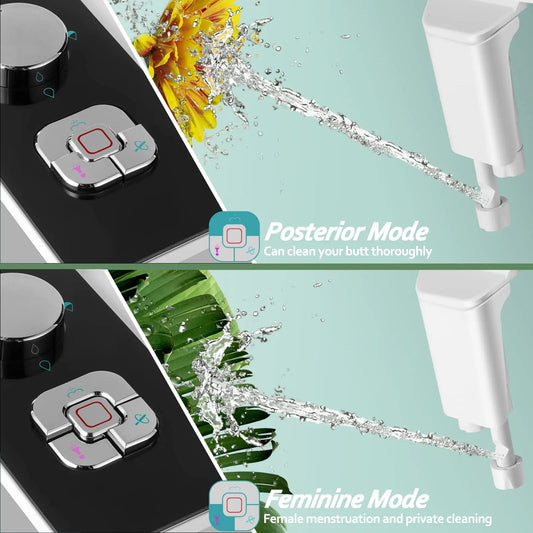 Bidet da sedile ultra-sottile non elettrico – Lavaggio frontale e posteriore per igiene personale