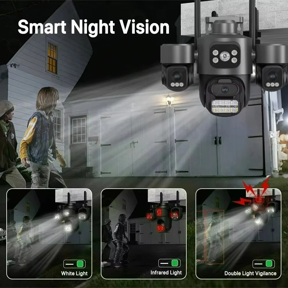 Telecamera IP 15MP con tracciamento automatico e 3 schermi