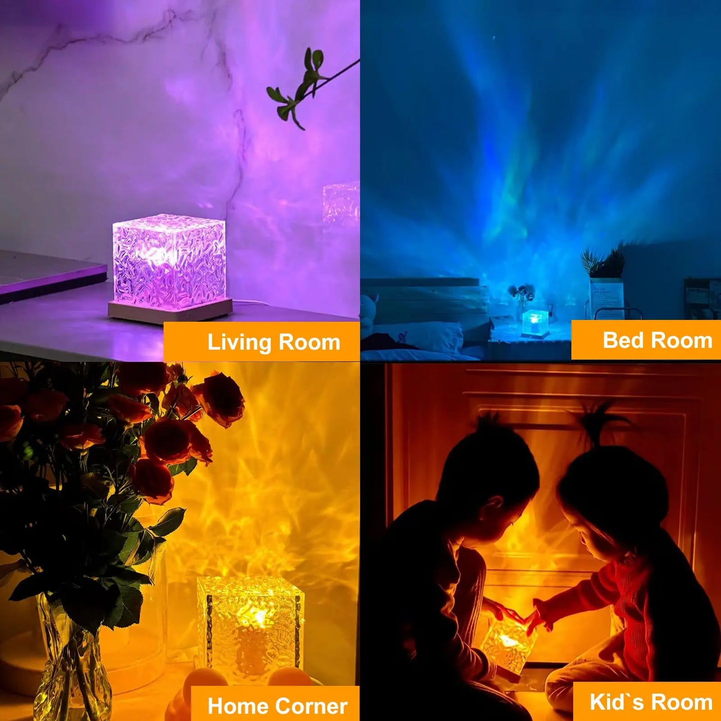 Lampada Effetto Onde d'Acqua LED 16 colori – Atmosfera Magica in Ogni Stanza