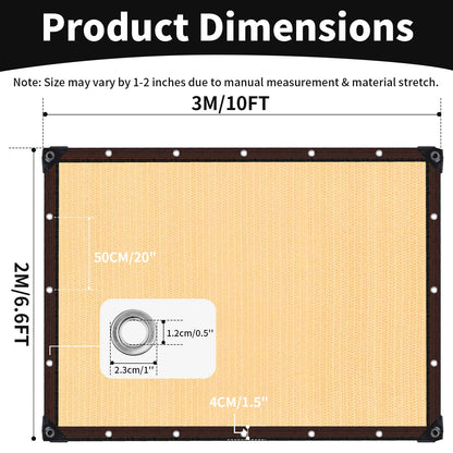 Rete ombreggiante 50% anti-UV in HDPE - nero