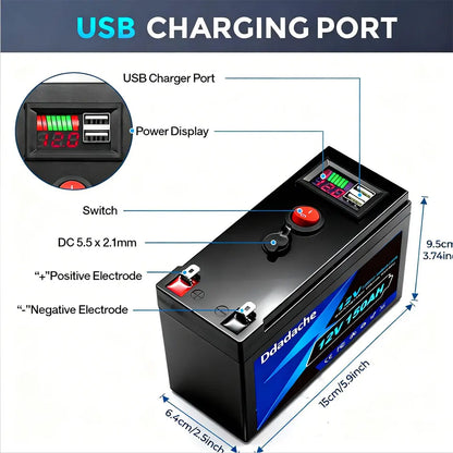 Batteria al Litio LiFePO4 12V 150Ah – Energia affidabile e lunga autonomia per ogni utilizzo outdoor e off-grid