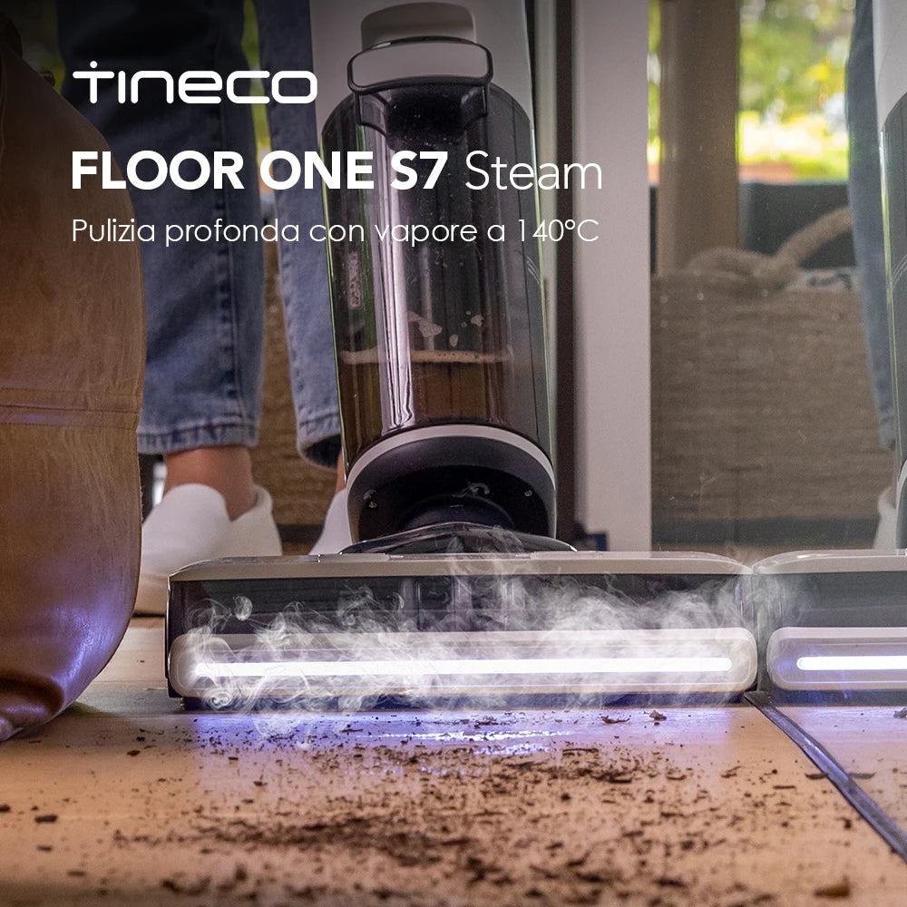 Floor One S7 - lavapavimenti cordless a vapore con autopulizia