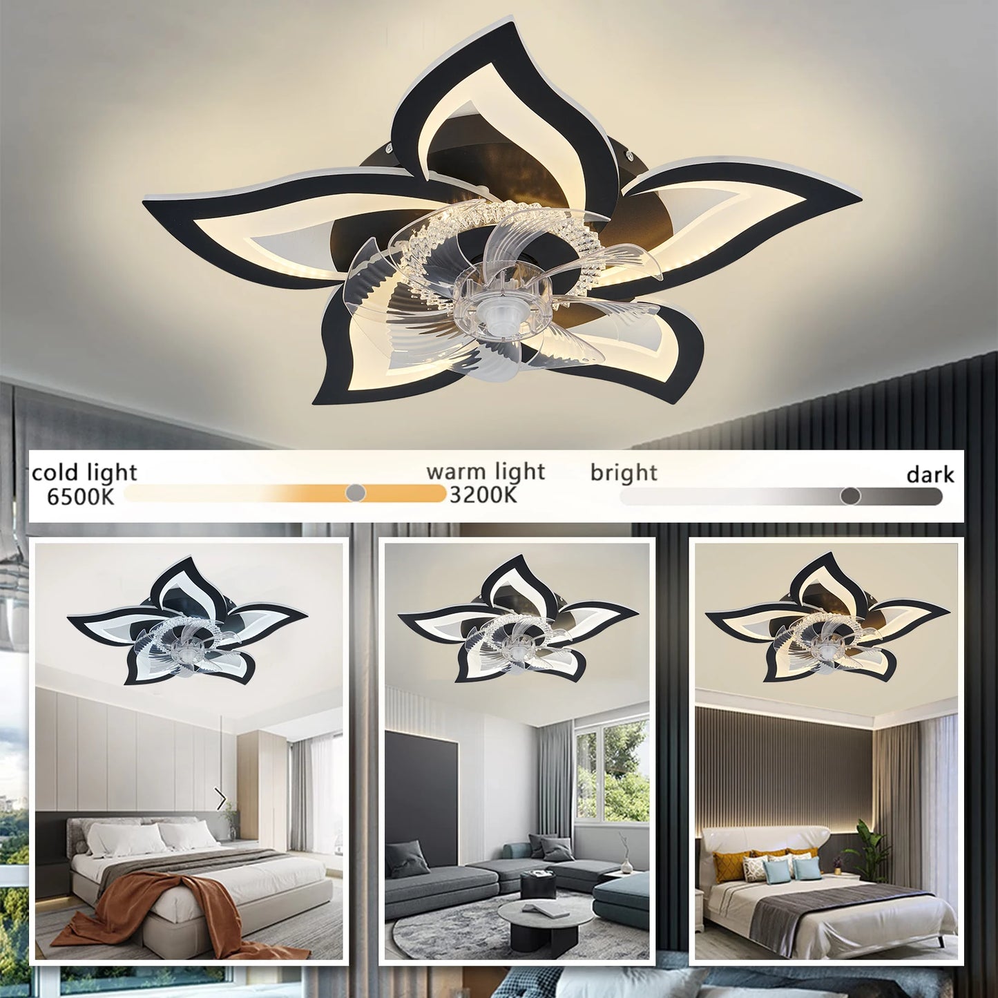 Ventilatore da Soffitto LED Smart – Aria Fresca e Luce Sempre Perfetta