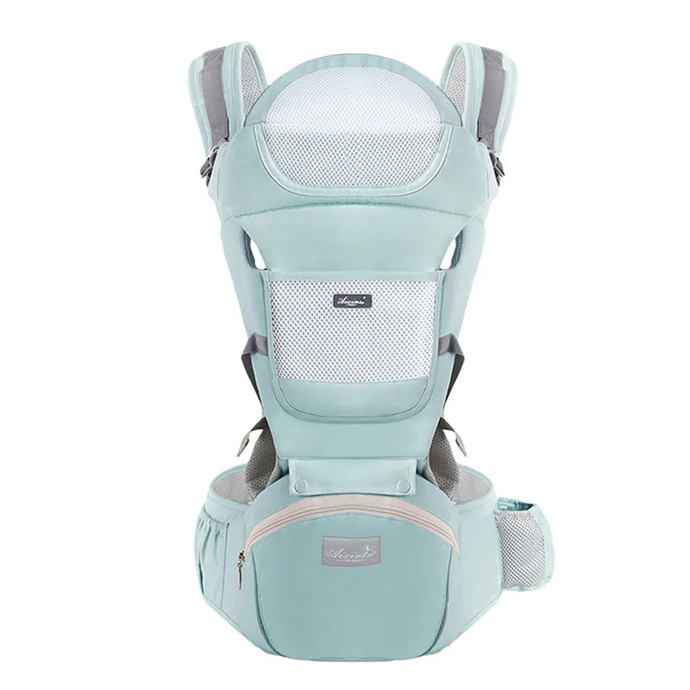 Marsupio ergonomico con sgabello da vita multiuso