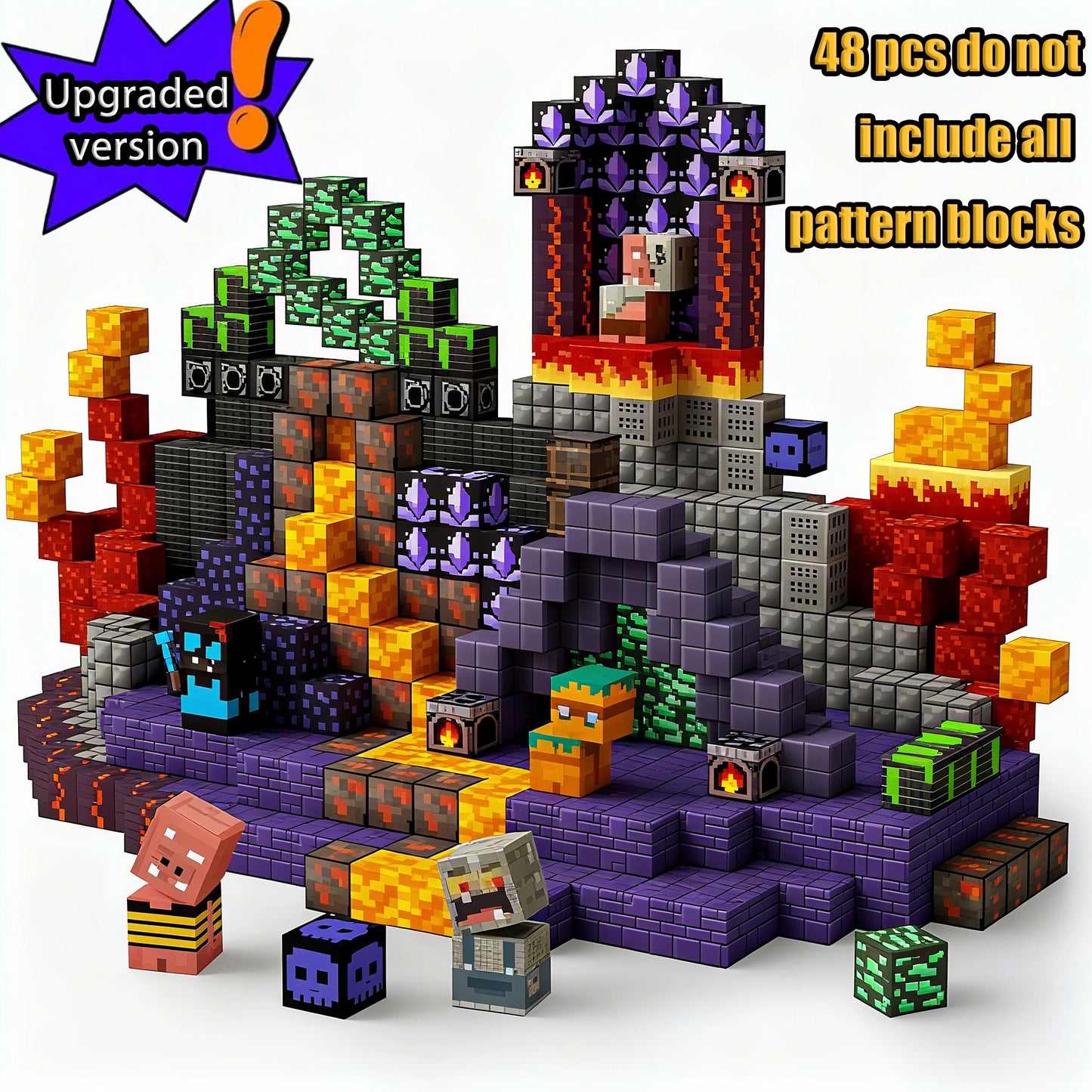 Blocchi Magnetici Mine World – Costruisci, Esplora e Impara Giocando