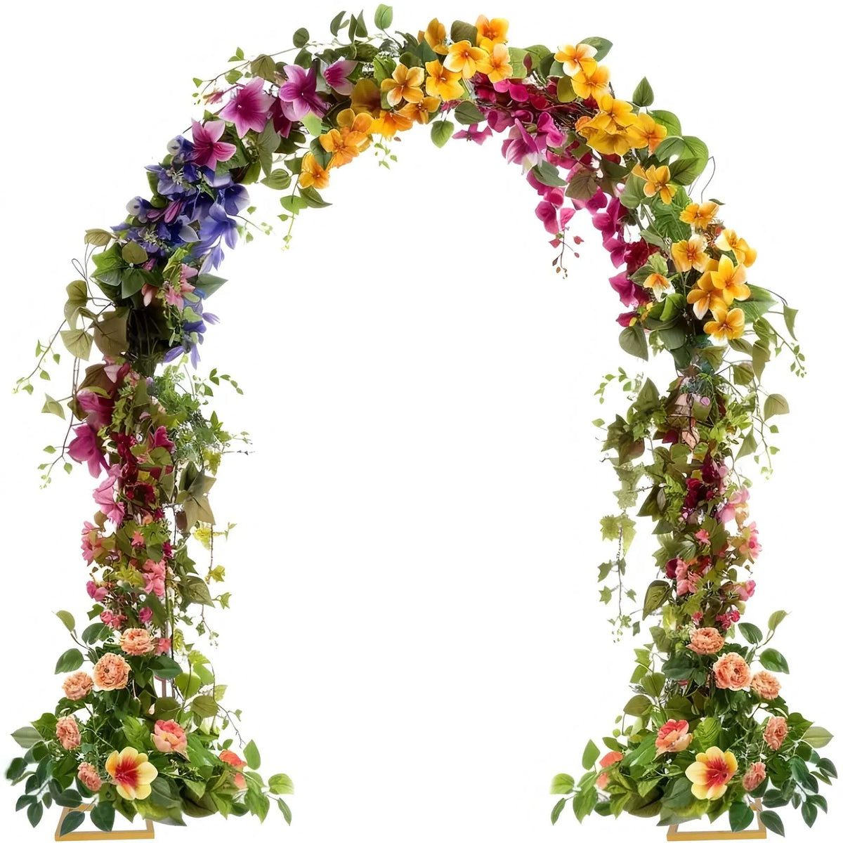 Arco circolare in metallo gold 2,1×2,4 m - riutilizzabile