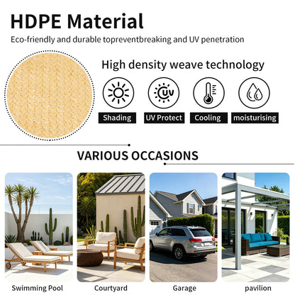 Rete ombreggiante 50% anti-UV in HDPE - nero