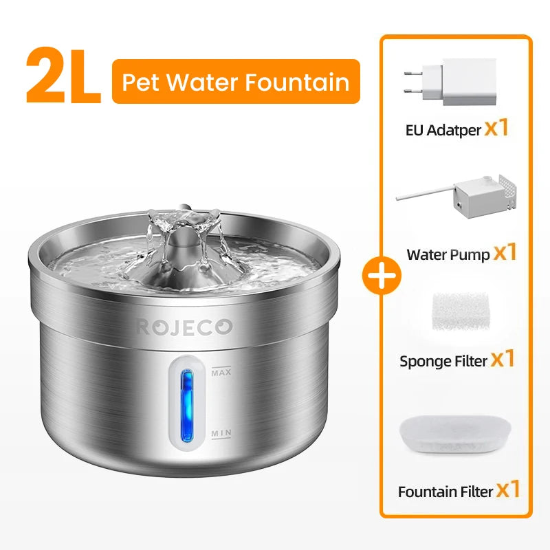 Fontanella acqua per gatti 2L automatica in PET con filtro