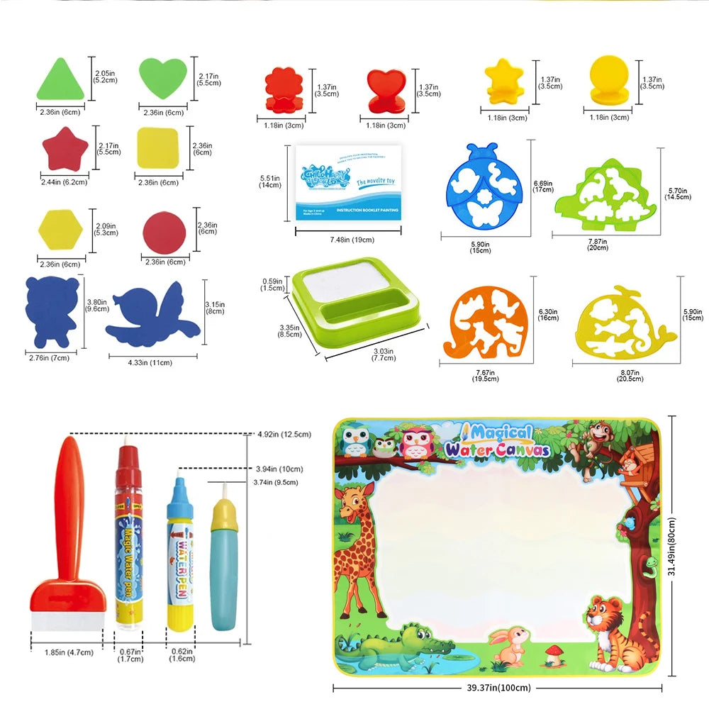 Tappeto Magico da Disegno ad Acqua – Creatività Senza Sporcare