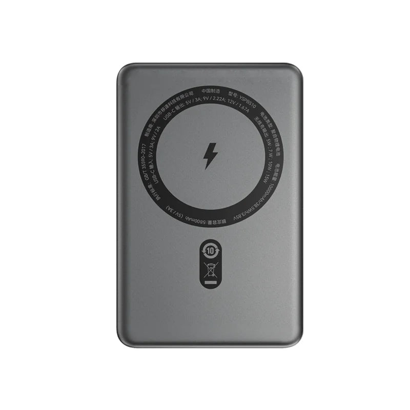 Power bank magnetica 10000mAh, ricarica rapida 20W
