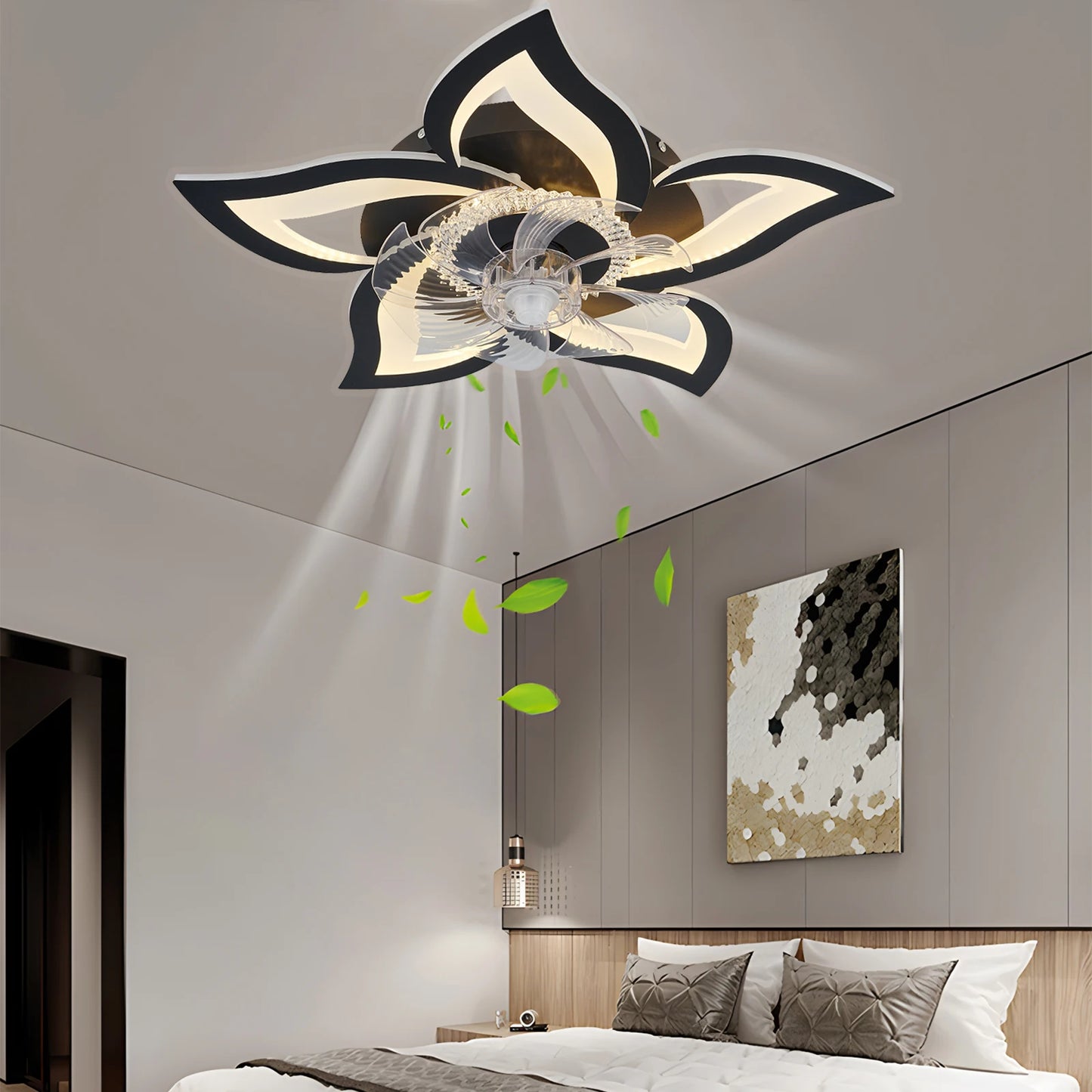 Ventilatore da Soffitto LED Smart – Aria Fresca e Luce Sempre Perfetta